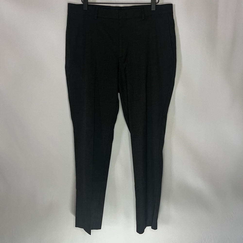 Apt. 9‎ Pants Men Size 33/30 Gray Flat Front Zip Fly Dress Pant Trousers Pockets